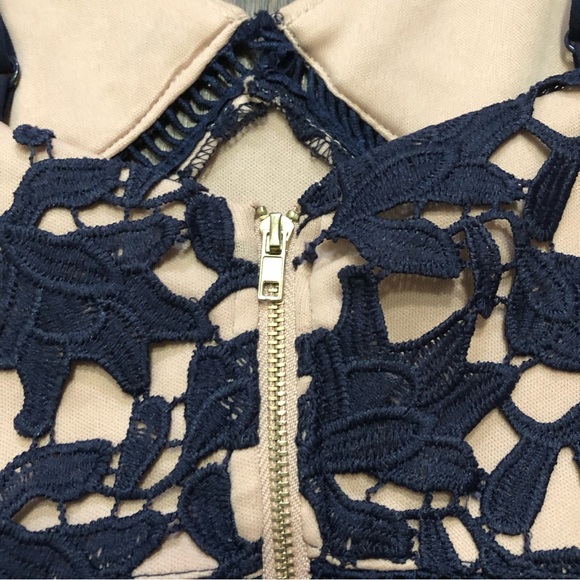 Aqua Lace Overlay Midi Dress - Picture 8 of 16